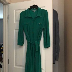 Green long sleeve dress